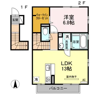 ヴィレッタ B棟【2階】の間取り