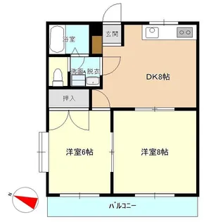 黒田マンション【4階】の間取り