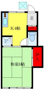 サニーマイホーム【1階】の間取り