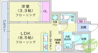 PREMORY名取駅 A棟【1階】の間取り