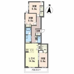 フジスター浜松【2階】の間取り
