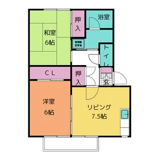 サニーコート B【2階】の間取り