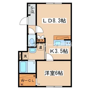 リーベノルト【2階】の間取り
