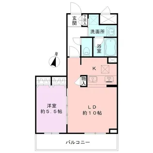 BUENA上所【2階】の間取り