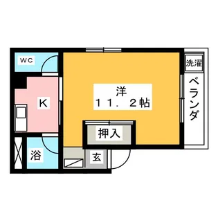 タウニーワン【3階】の間取り