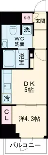 コスモグラシア新宿西早稲田【9階】の間取り