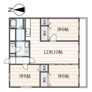 TWINCOURT・VOLKS【5階】の間取り