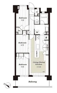 ルピアコート西大宮ステーションビュー【7階】の間取り