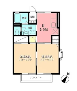 シャトルすみれが丘【1階】の間取り