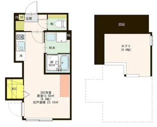 ハーモニーテラス神泉【3階】の間取り