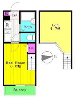 ロフティ向ヶ丘遊園【2階】の間取り