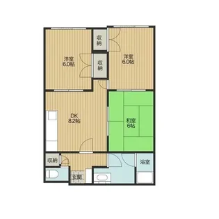 ビーバレー1【1階】の間取り