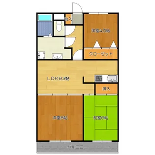 メゾン・ヴァンテアン【2階】の間取り