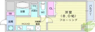 アスコット木ノ下【2階】の間取り