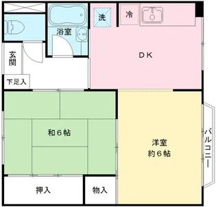 カーサファミリア【1階】の間取り