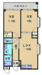 グランバレー池之内【3階】の間取り