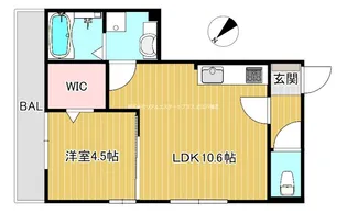 シャルール【1階】の間取り