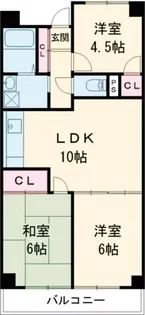 サンシティ前橋【5階】の間取り