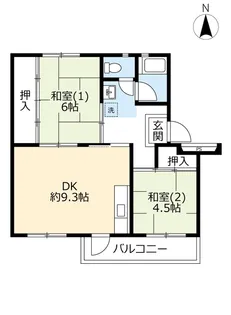 UR西ひかりが丘【5階】の間取り