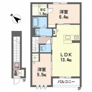 シティプラザ代官町A【2階】の間取り