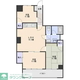 アークヴィレッジ南町【4階】の間取り