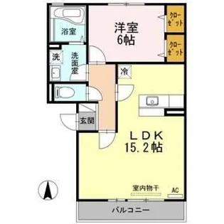 リビングタウン中野美保南 B棟【2階】の間取り