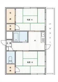 寿ハイツ【3階】の間取り