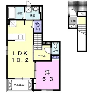 リベルテ ビラージュ【2階】の間取り