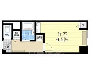 ステュディオ新御堂【9階】の間取り