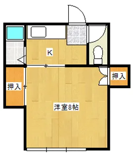 フローレスハイツ【1階】の間取り