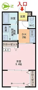 URBAN BRANZ SQUARE II棟【1階】の間取り