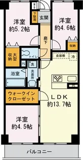 カーラホーチカタノ【4階】の間取り