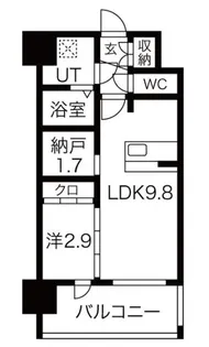 ESTONE HIGASHIOSAKAII【11階】の間取り