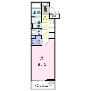 ハルズ GOIDO【3階】の間取り
