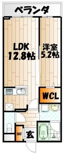 ニシコービルディング門司【5階】の間取り