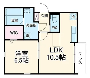 QUIET CRAB HOUSE TOGETHER 和田町(仮)【1階】の間取り
