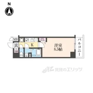 SOLCRESTTAPP伏見【6階】の間取り