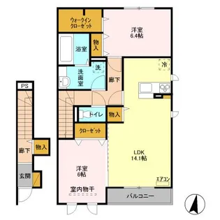 ファミール【2階】の間取り