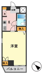 グローリア初穂新小岩【4階】の間取り