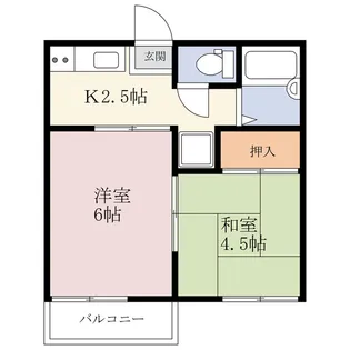 双葉ハイツ【1階】の間取り