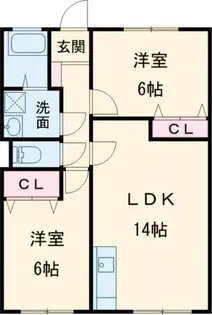 ル・シャルドネ【2階】の間取り