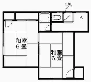 石井アパート【2階】の間取り