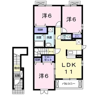 グランクリュー上の原【2階】の間取り