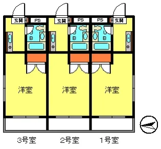 メゾンサイトー【4階】の間取り