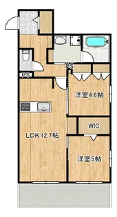 仮称)中野島ヘーベルメゾン【2階】の間取り