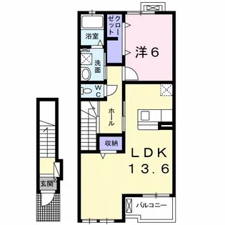 ヴィル TSS B棟【2階】の間取り