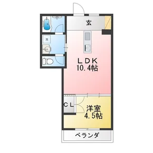 FADEN二子【1階】の間取り