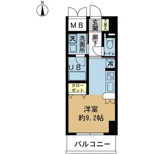 アーバネス淀川【2階】の間取り