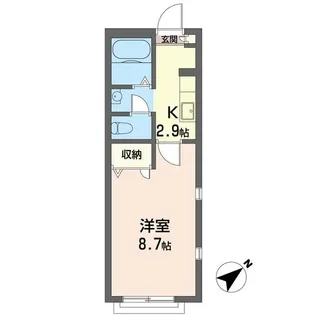 セードルI【2階】の間取り
