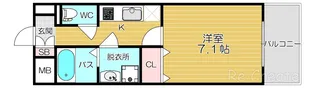 シャルールメゾン桃谷【2階】の間取り